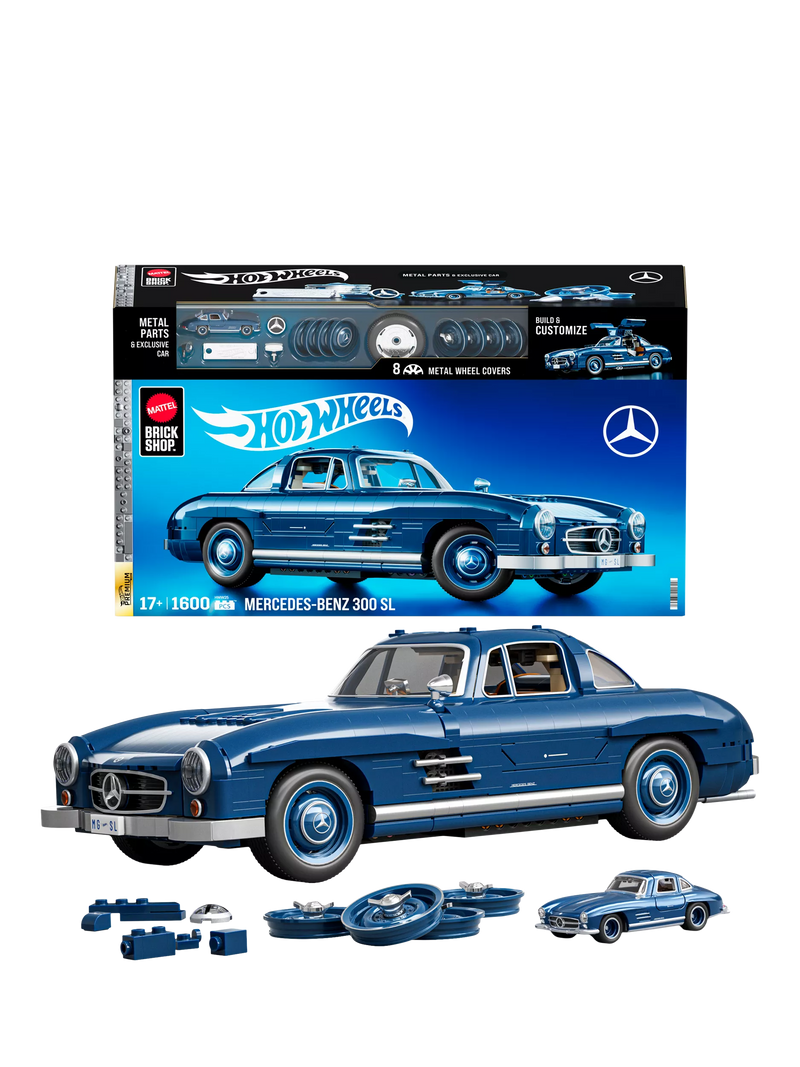 Hot Wheels Mercedes-Benz 300 SL building set 1:12 scale - British product