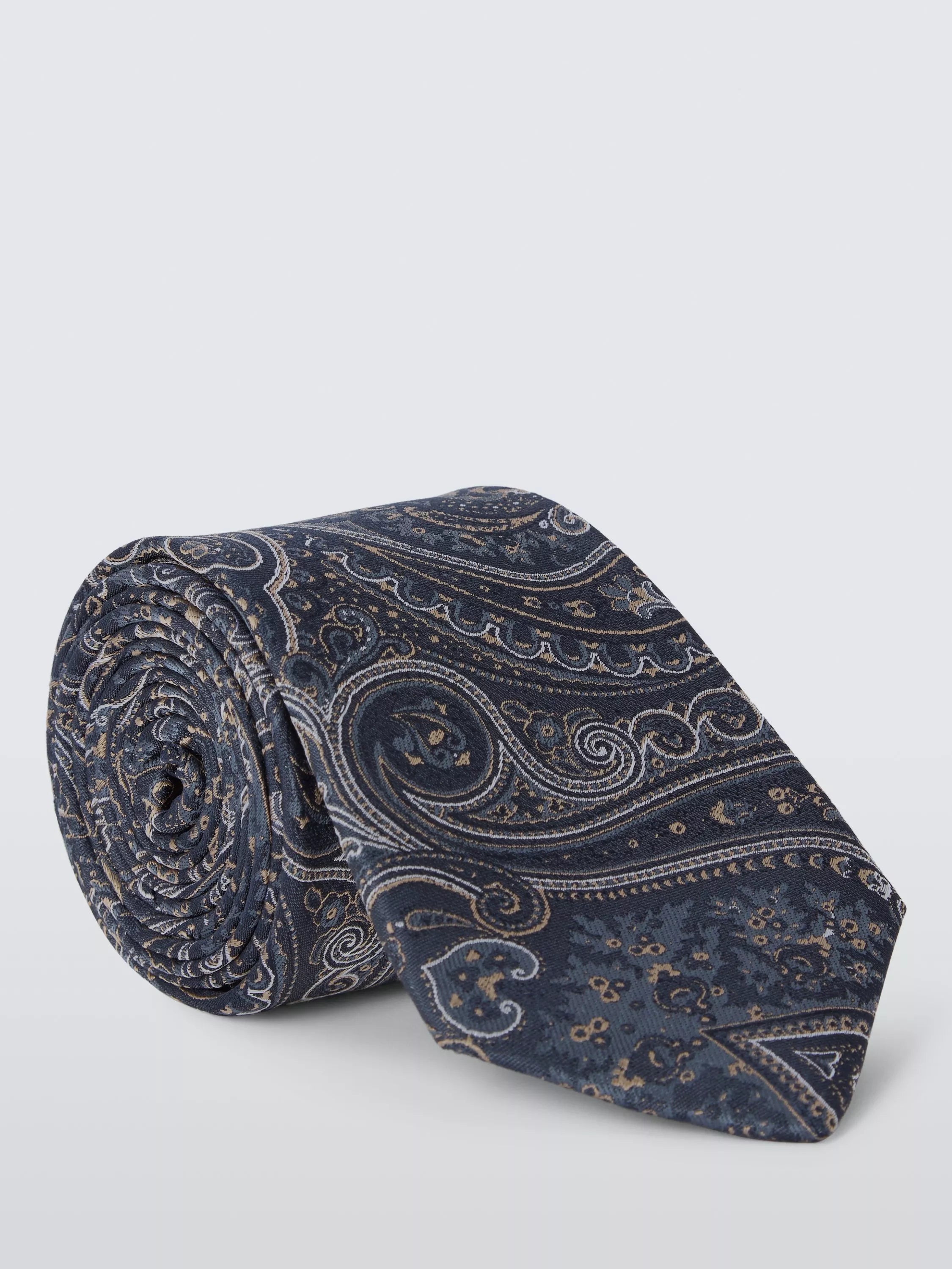John Lewis silk paisley tie for formal wear, imported from the UK