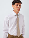 John Lewis silk small circle tie champagne 148cm (British brand)