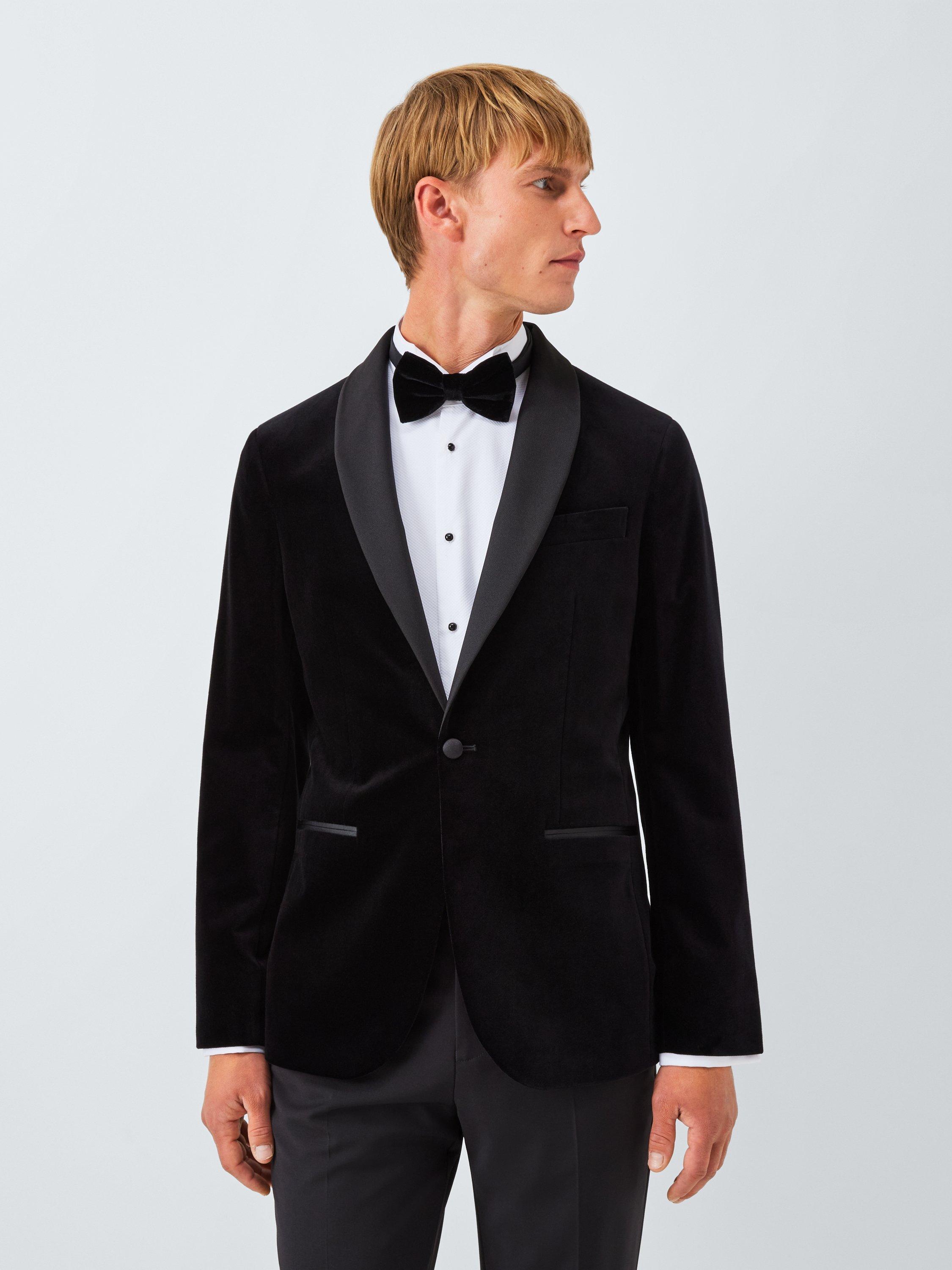 John Lewis velvet bow tie black (British brand)