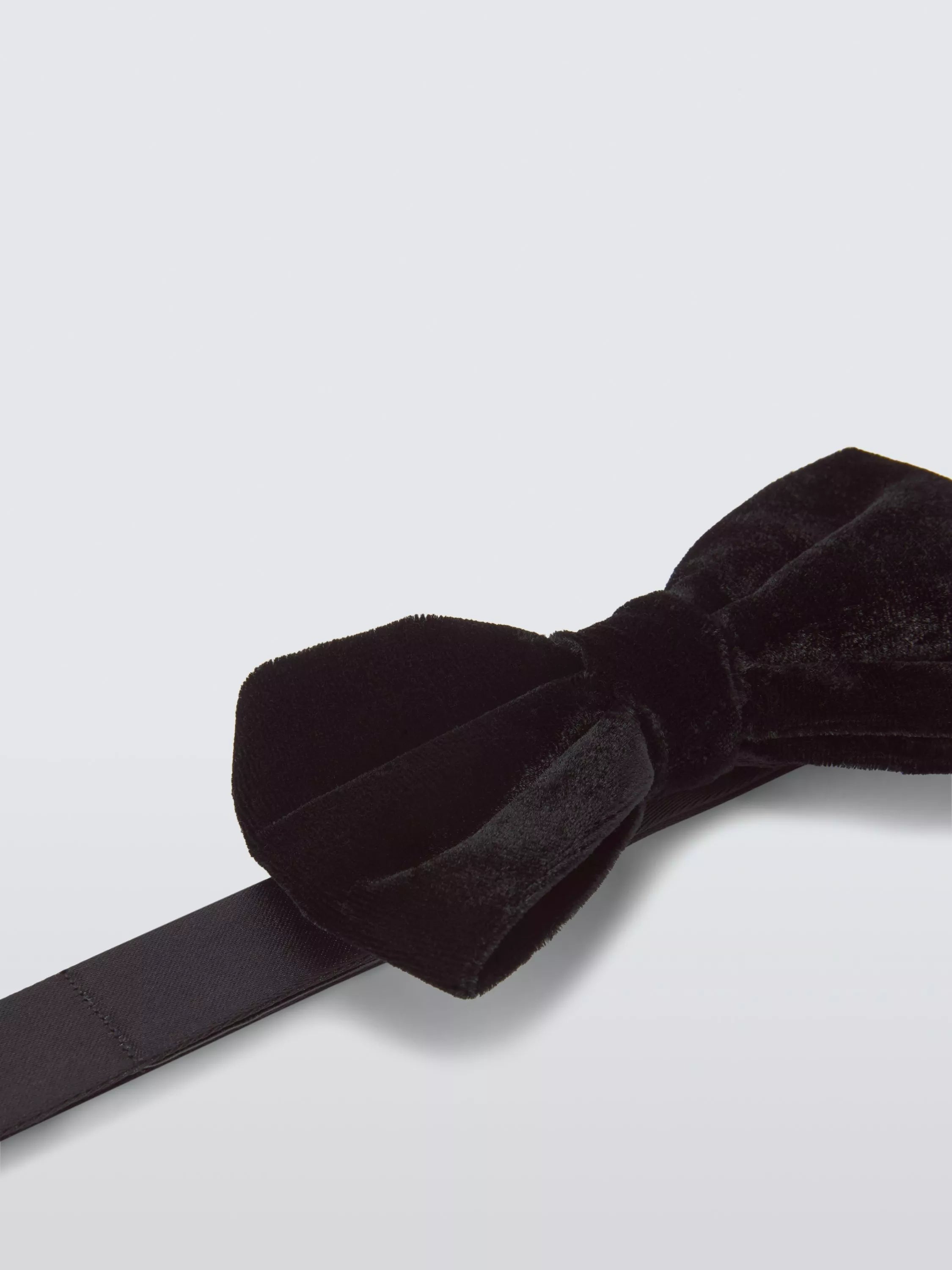 John Lewis velvet bow tie black (British brand)