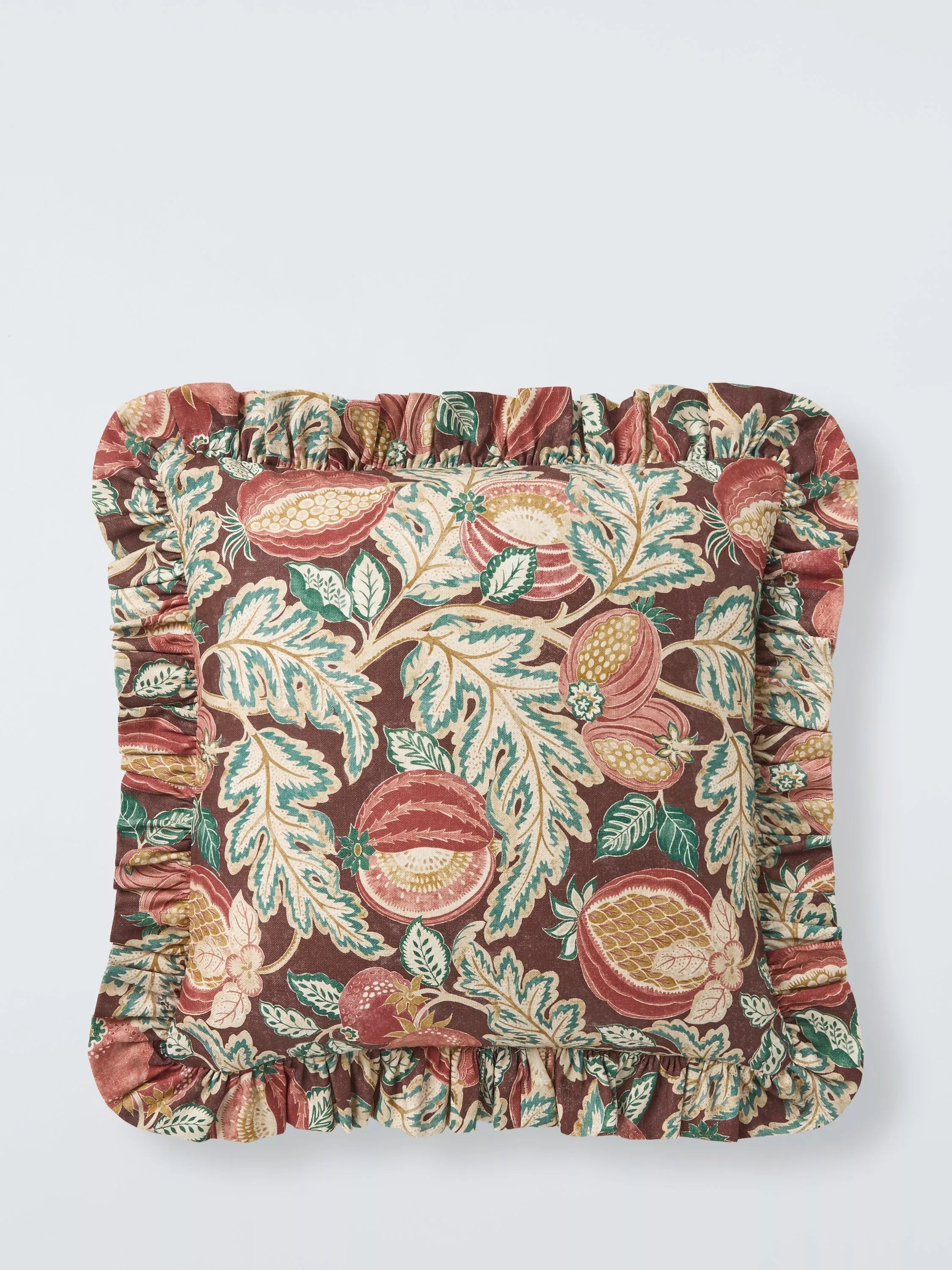 John Lewis x Sanderson Cantaloupe frilled cushion 43x43cm - British product