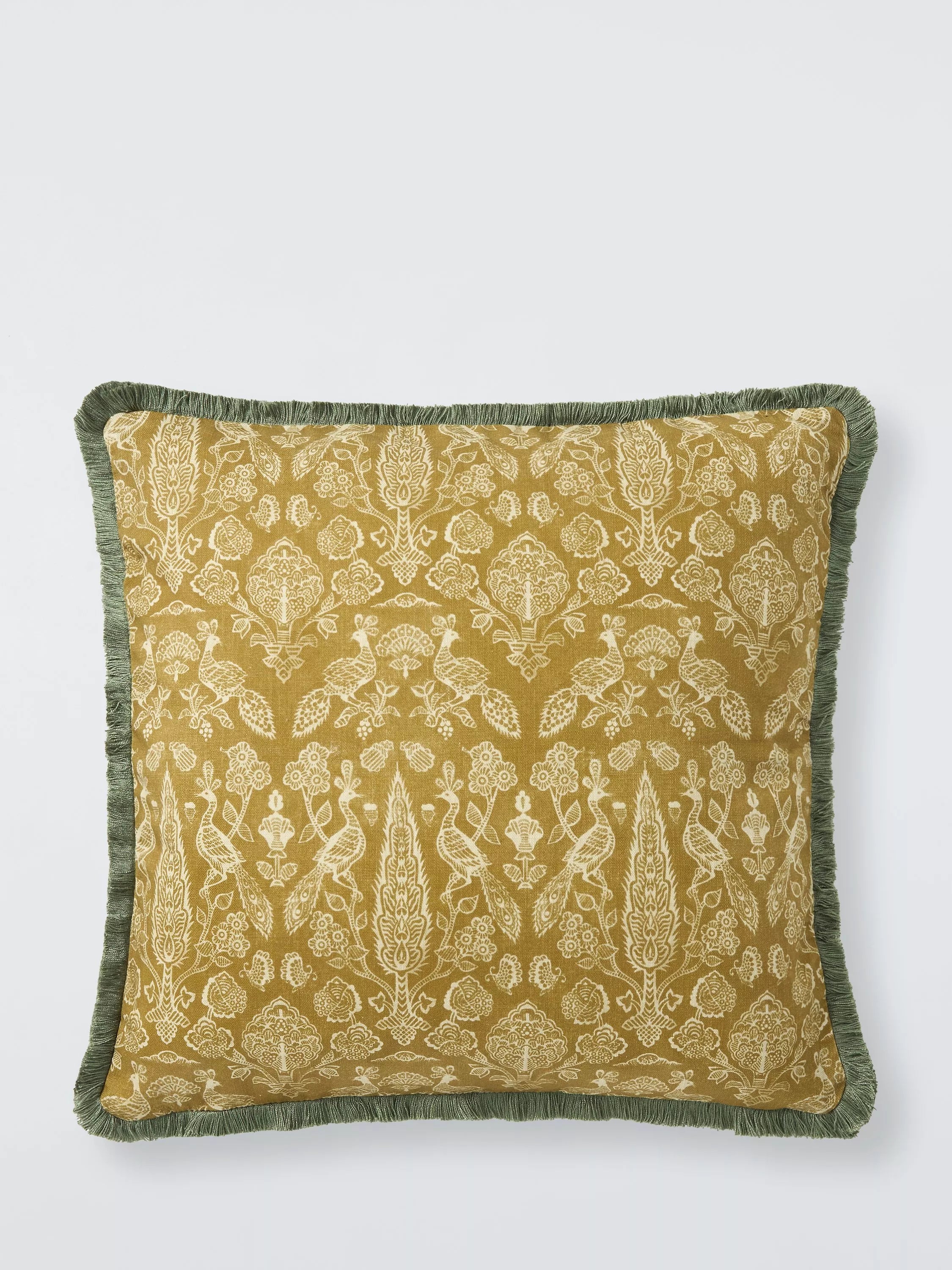 John Lewis x Sanderson Tamizart cushion ochre 50x50cm (British brand)