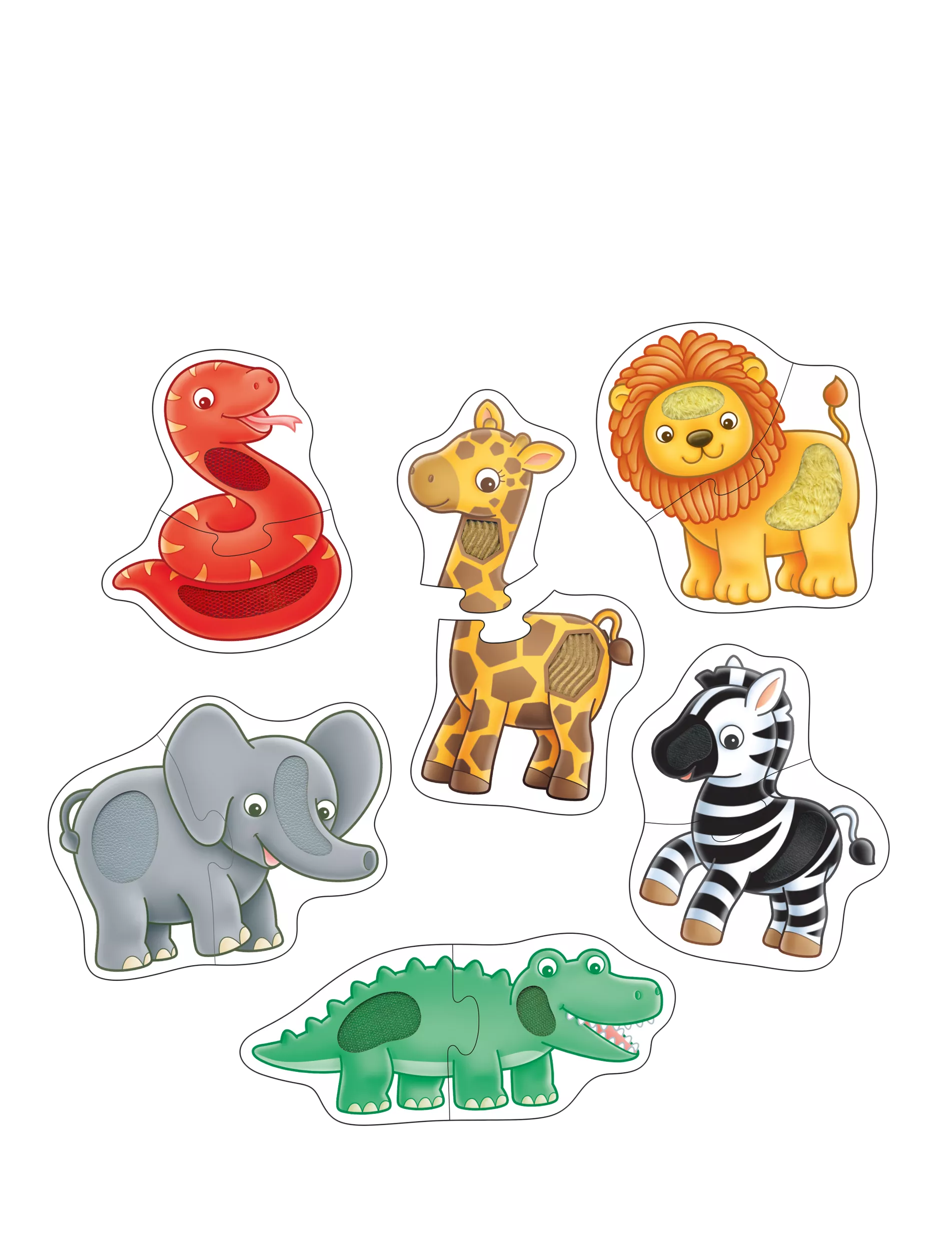 Orchard Toys Match and Feel puzzles, 12 piece set, imported from the UK