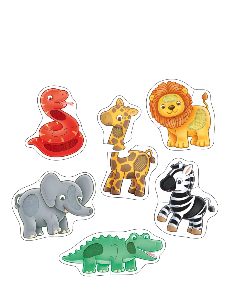 Orchard Toys Match and Feel puzzles, 12 piece set, imported from the UK