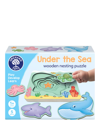 John Lewis Orchard Toys Under the Sea Wooden Nesting Puzzle- Buy online at McGrocer