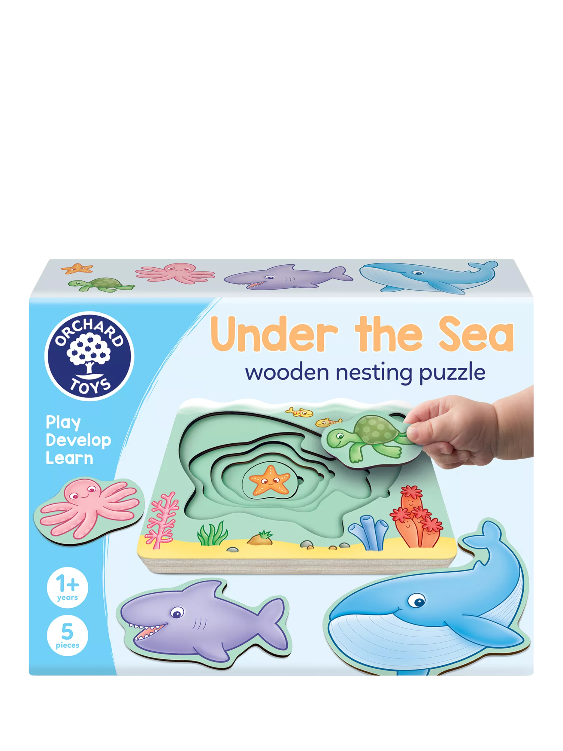 Orchard Toys Under the Sea wooden nesting puzzle (British brand)