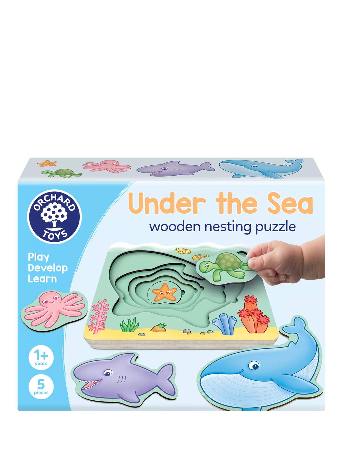 Orchard Toys Under the Sea wooden nesting puzzle (British brand)
