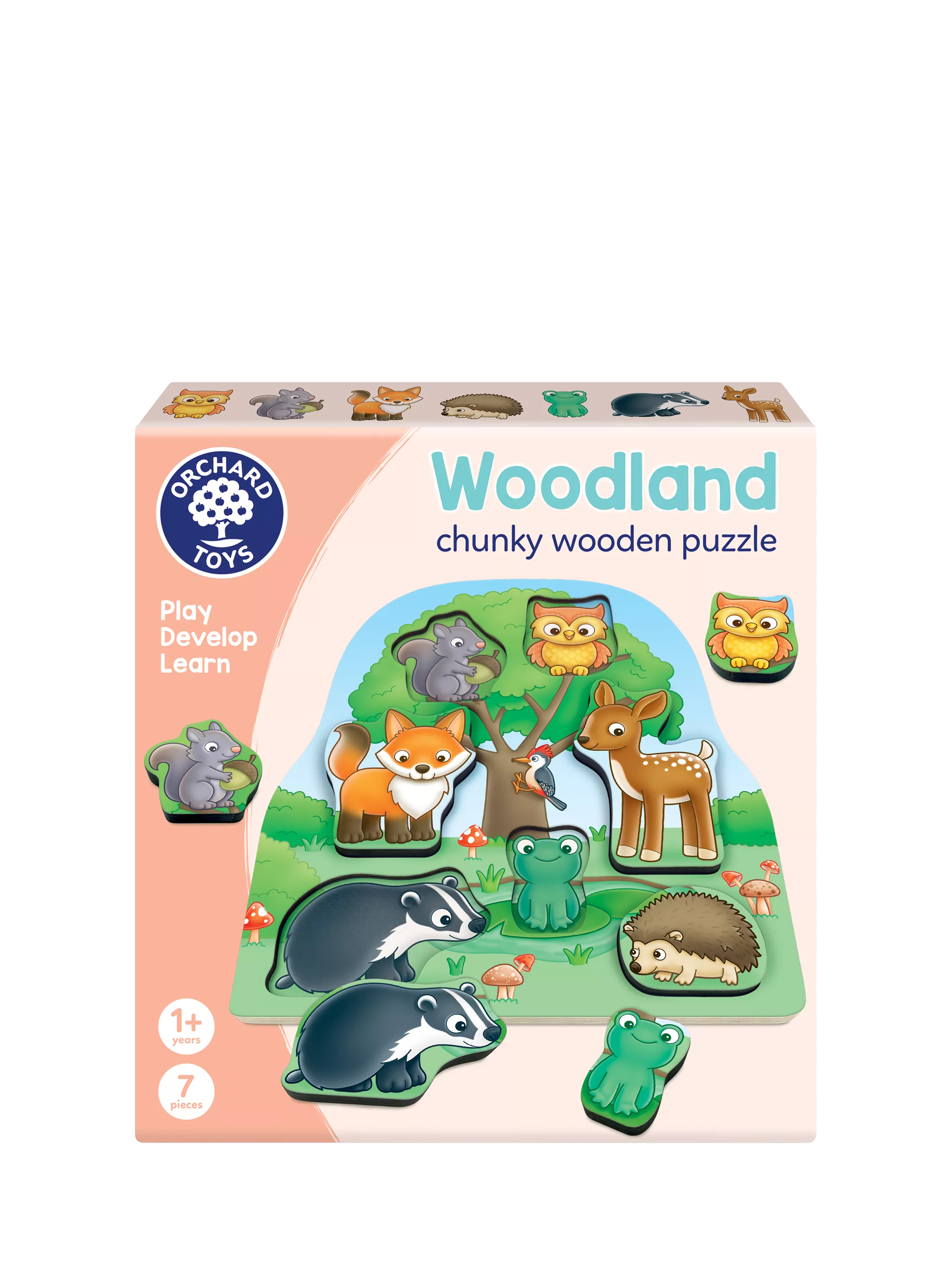 Orchard Toys Woodland Chunky Wooden Puzzle, imported from the UK