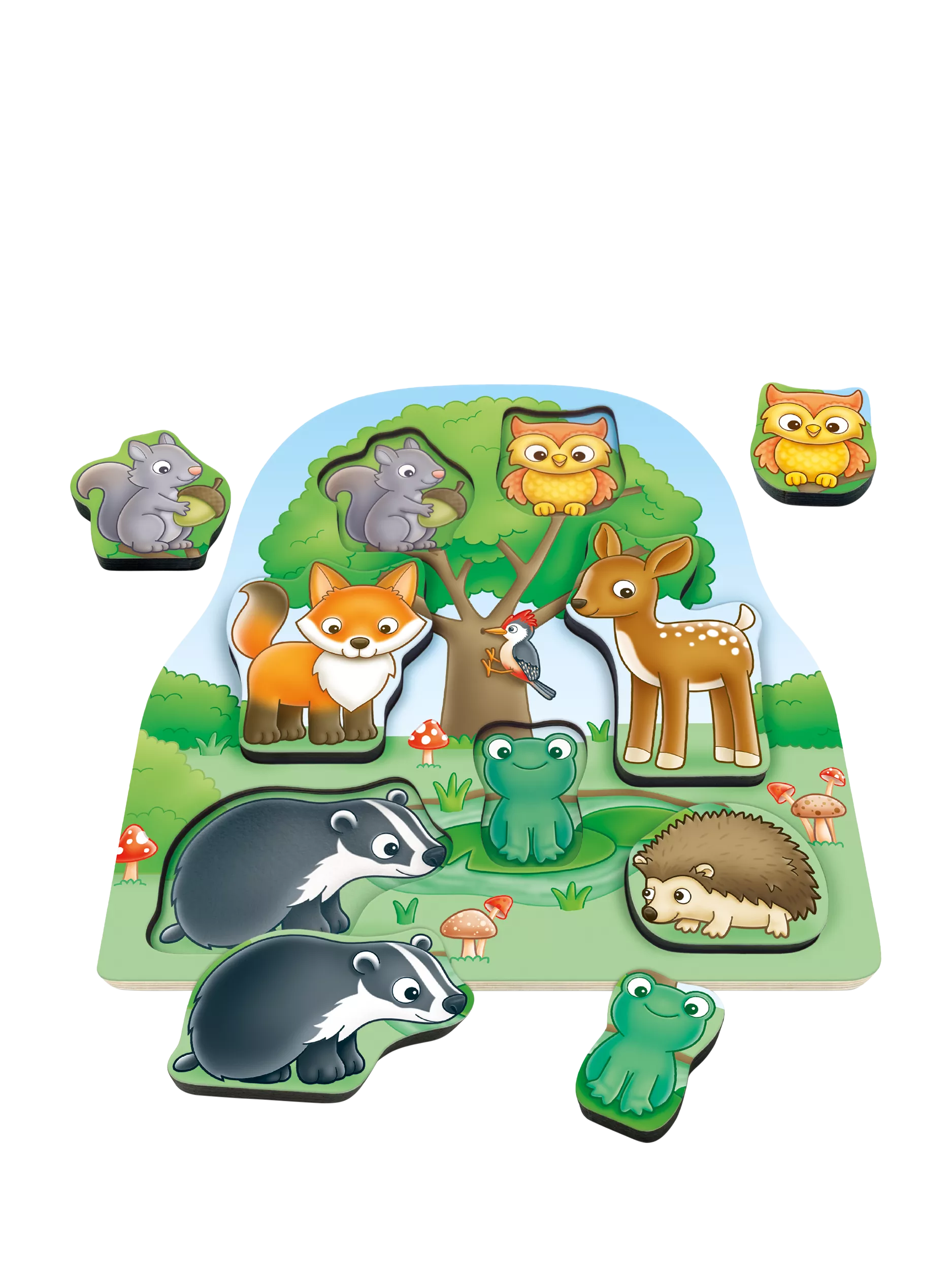Orchard Toys Woodland Chunky Wooden Puzzle, imported from the UK