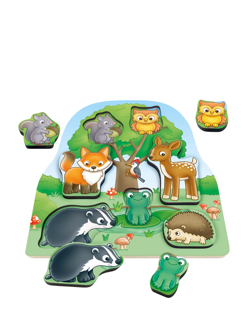 Orchard Toys Woodland Chunky Wooden Puzzle, imported from the UK