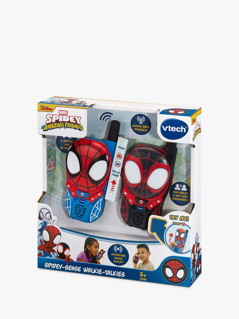 VTech Spidey-Sense walkie-talkies with light-up eyes and games (British brand)