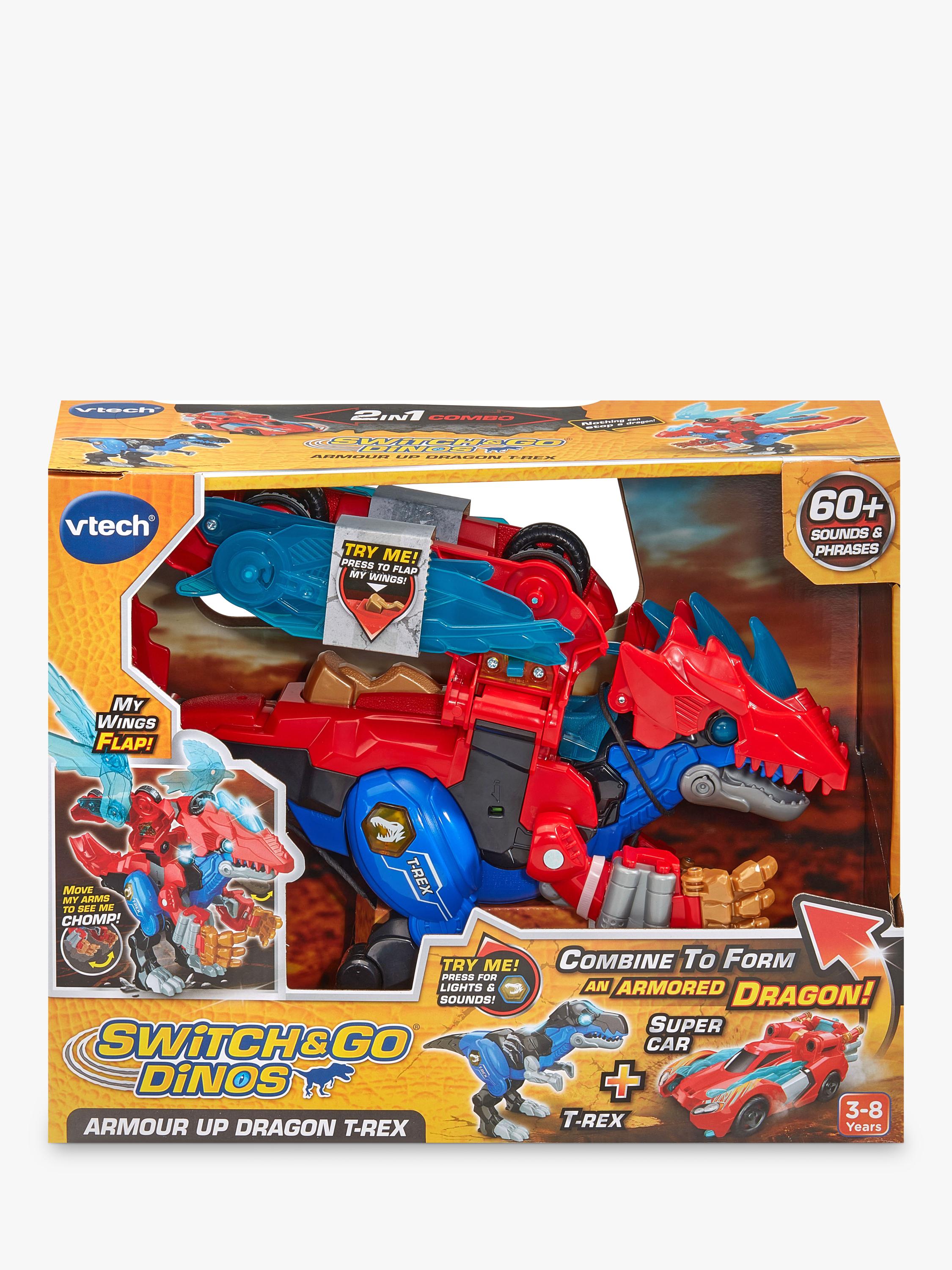 VTech dinosaur toy Armour Up Dragon T-Rex, UK version