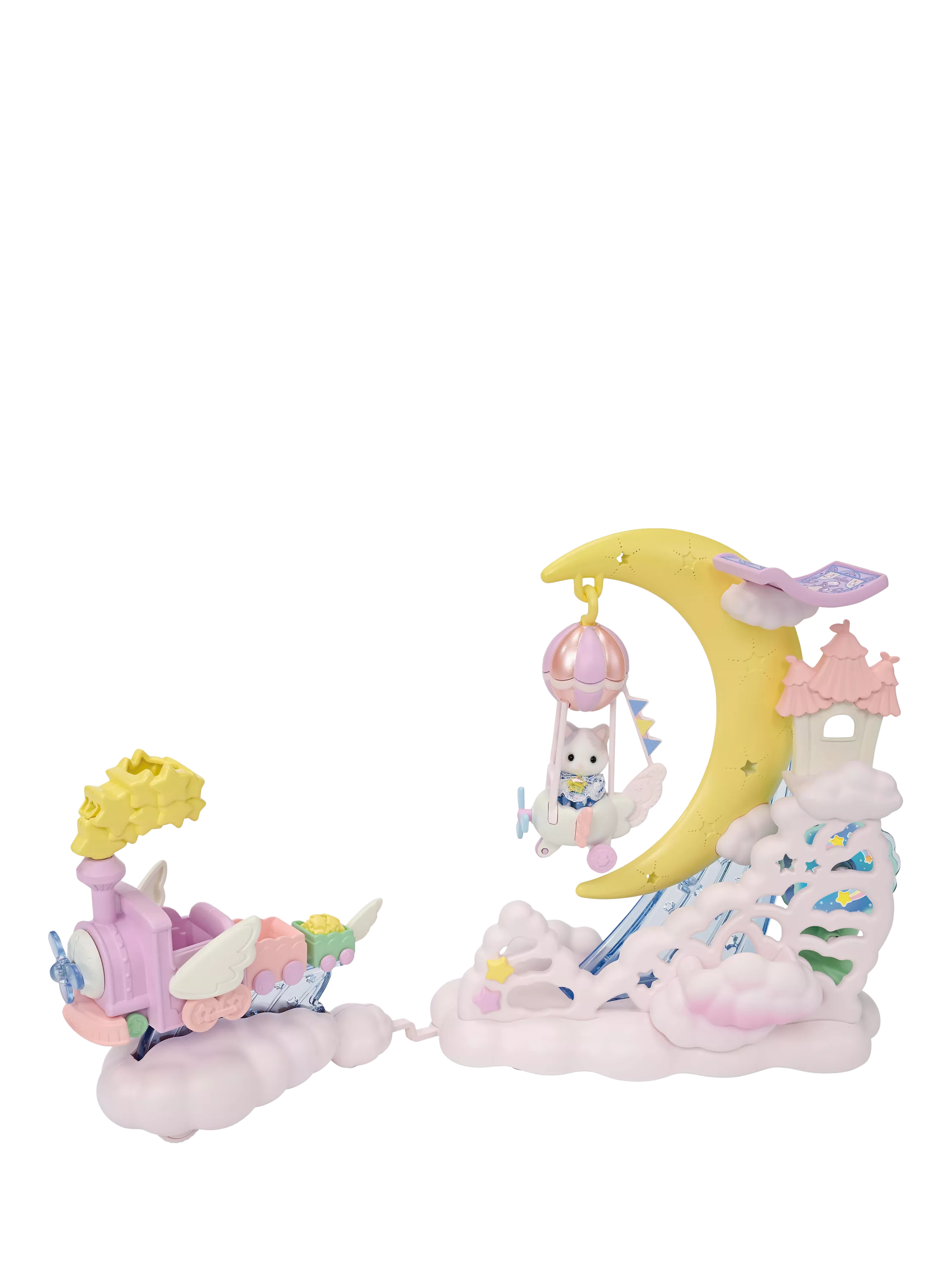 Sylvanian Families Daydream Parade playset with steam train and moon - British brand
