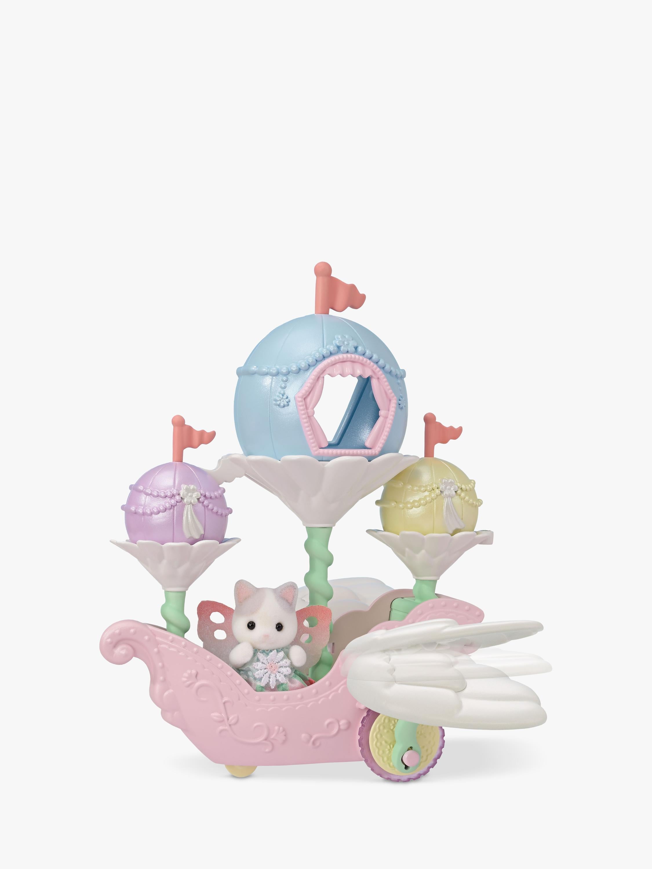 Sylvanian Families Floral Fantasy Skyship with baby figure, imported from the UK
