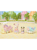 Sylvanian Families plane and train playset for baby figures (British brand)