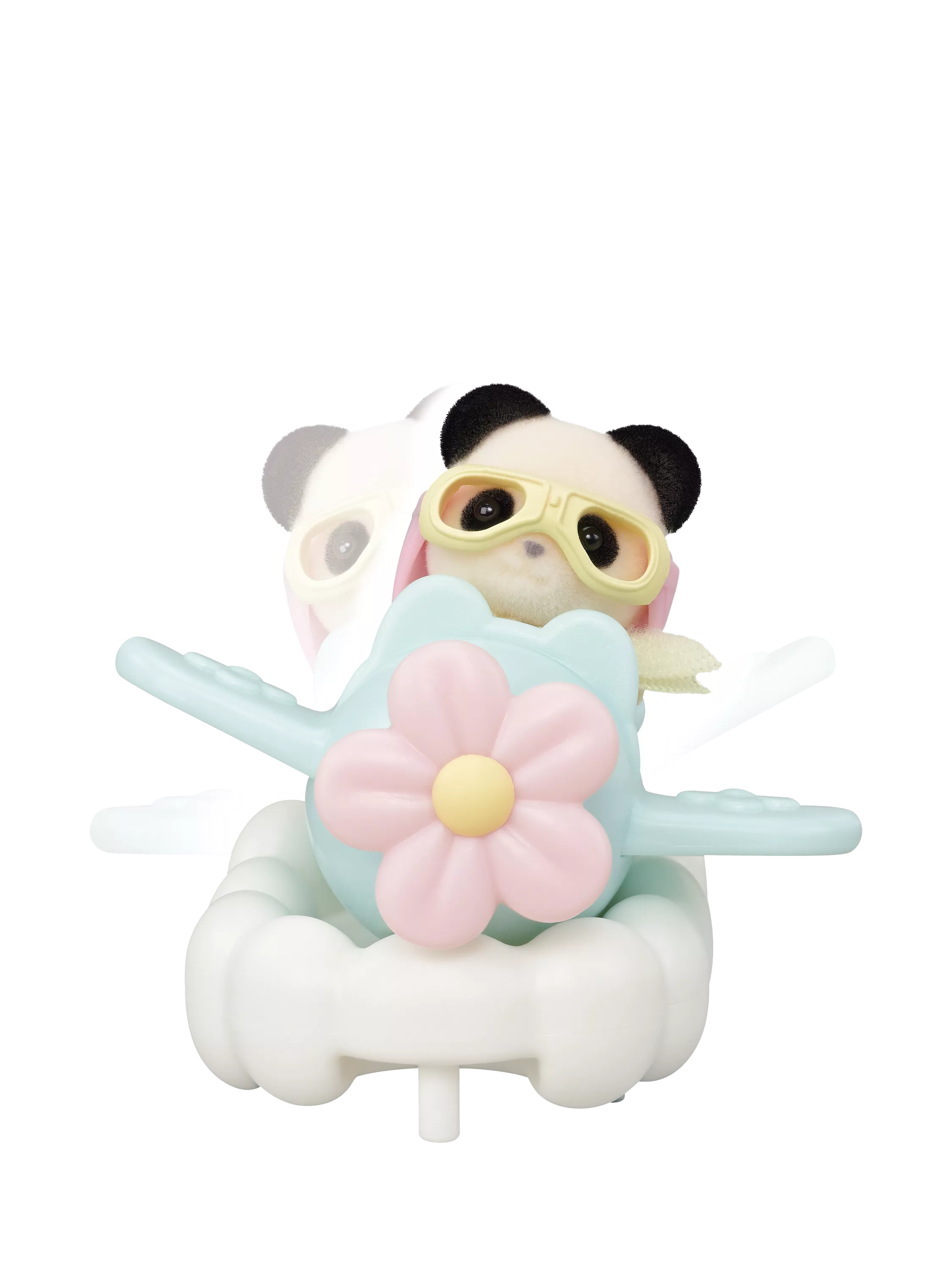 Sylvanian Families plane and train playset for baby figures (British brand)