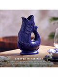 Wade Pottery fish jug cobalt blue 600ml, UK version
