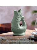 Wade Pottery fish earthenware jug sage green 1.2L (British brand)