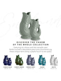 Wade Pottery fish earthenware jug sage green 1.2L (British brand)
