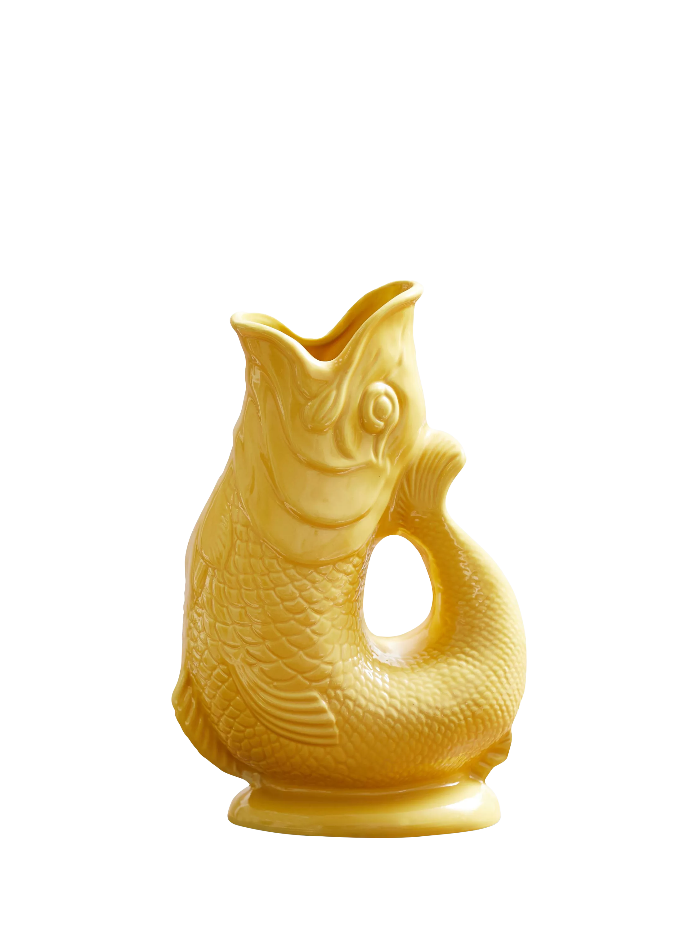 Wade Pottery yellow fish earthenware jug 1.2L, imported from the UK