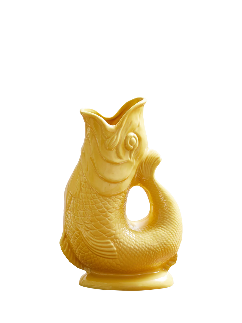 Wade Pottery yellow fish earthenware jug 1.2L, imported from the UK