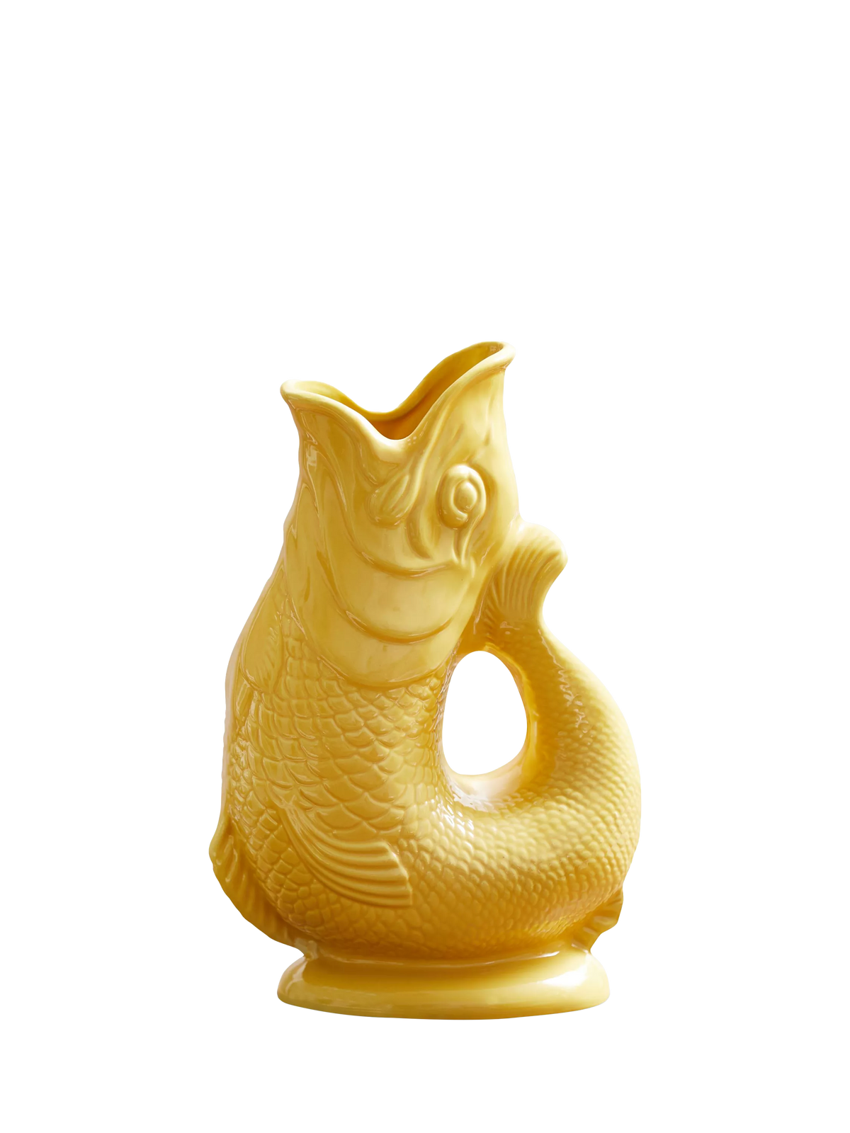 Wade Pottery yellow fish earthenware jug 1.2L, imported from the UK