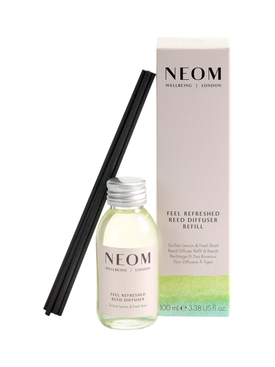 John Lewis NEOM Wellbeing London Feel Refreshed Reed Diffuser Refill 100ml- Buy online at McGrocer