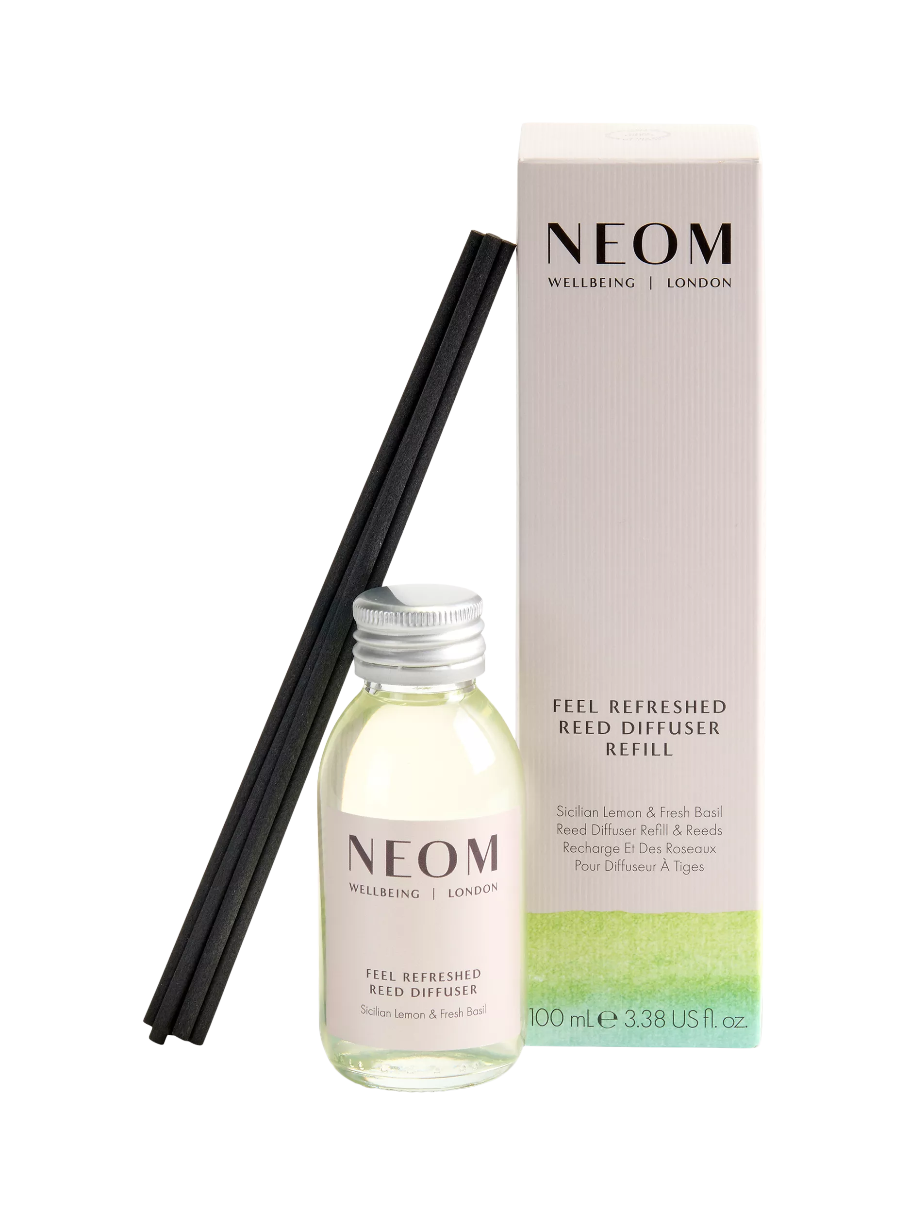 NEOM reed diffuser refill Feel Refreshed 100ml, UK version