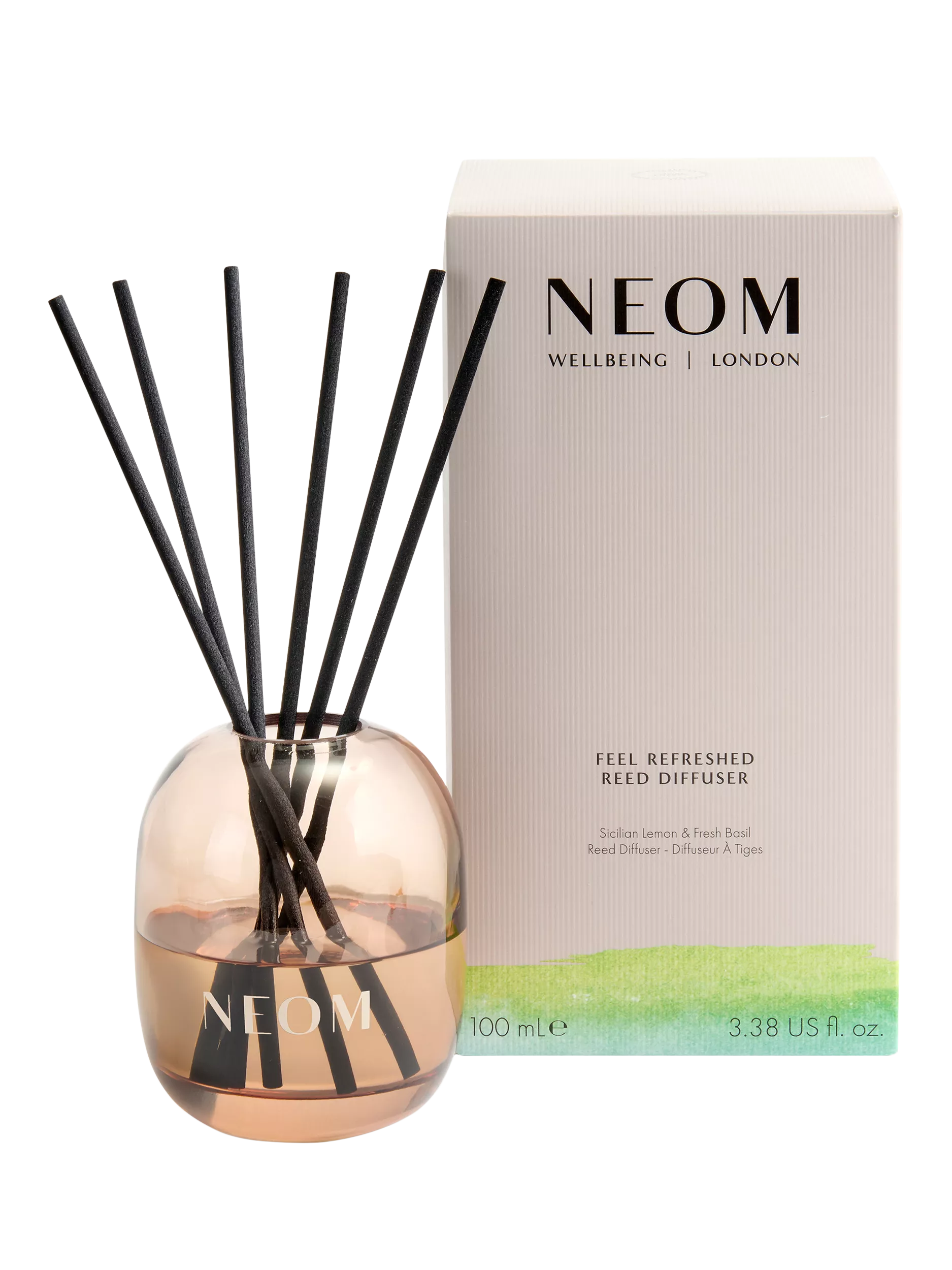 NEOM Feel Refreshed reed diffuser 100ml, imported from the UK