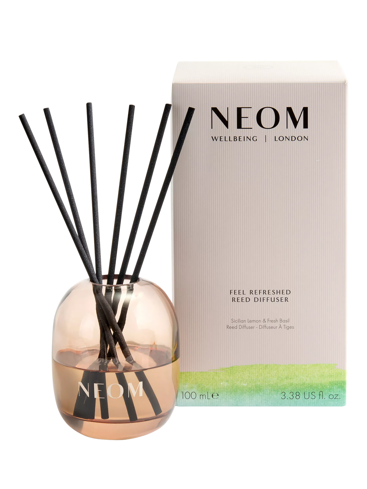 NEOM Feel Refreshed reed diffuser 100ml, imported from the UK