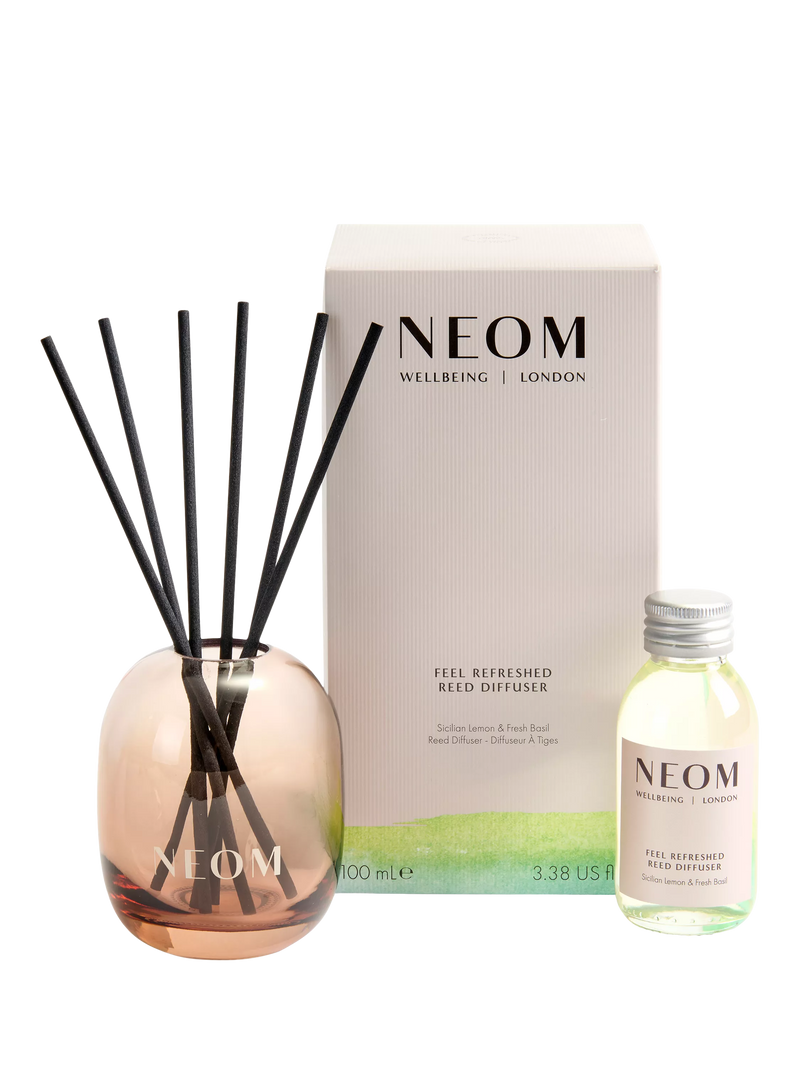 NEOM Feel Refreshed reed diffuser 100ml, imported from the UK