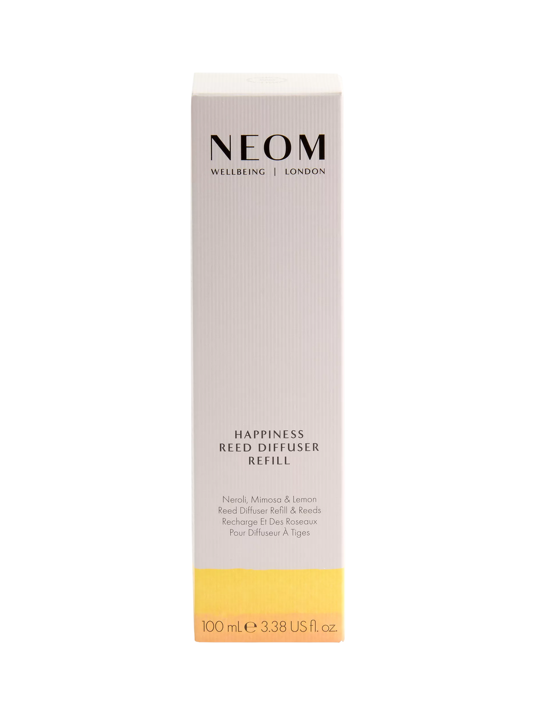 NEOM Wellbeing London Happiness reed diffuser refill 100ml, imported from the UK