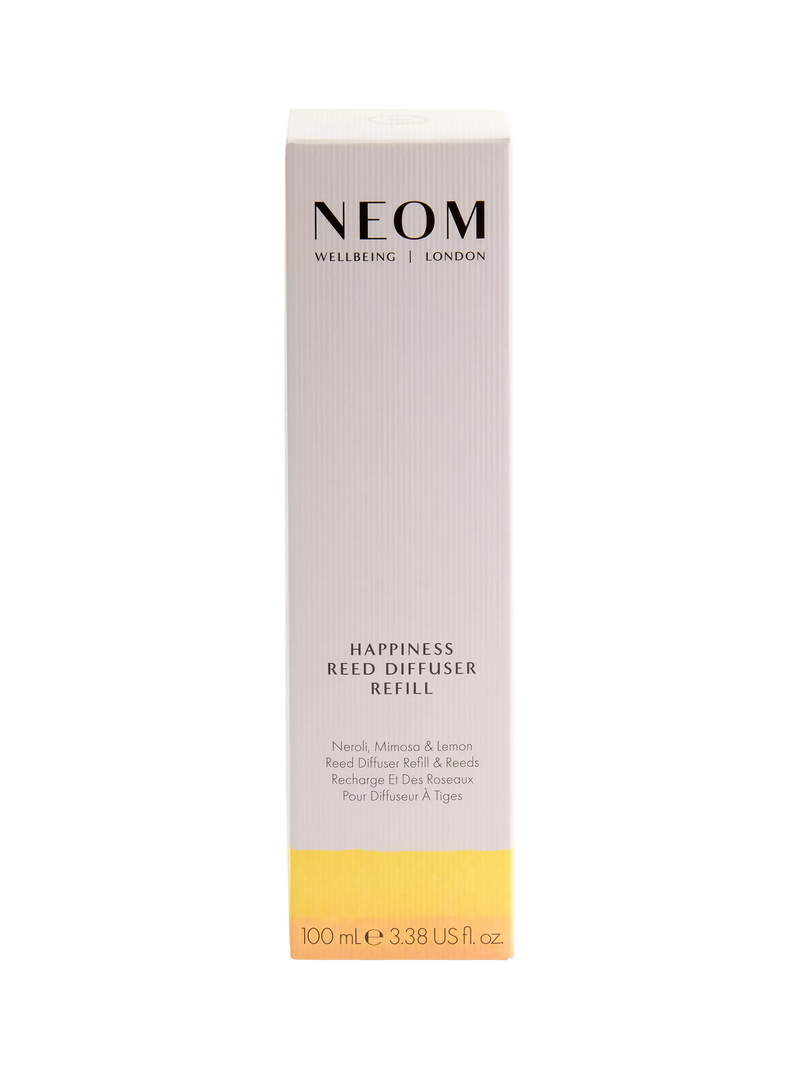 NEOM Wellbeing London Happiness reed diffuser refill 100ml, imported from the UK