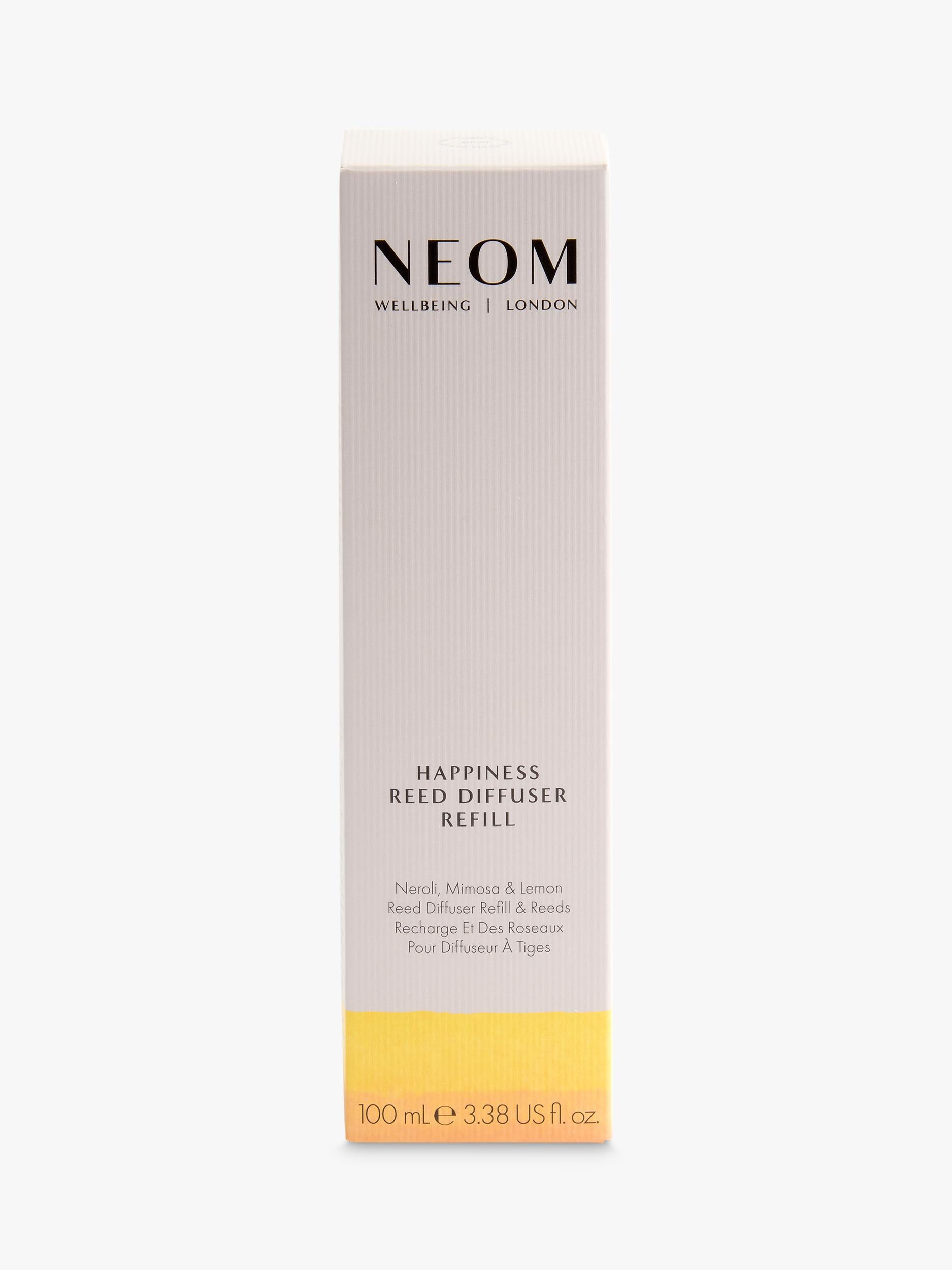NEOM Wellbeing London Happiness reed diffuser refill 100ml, imported from the UK