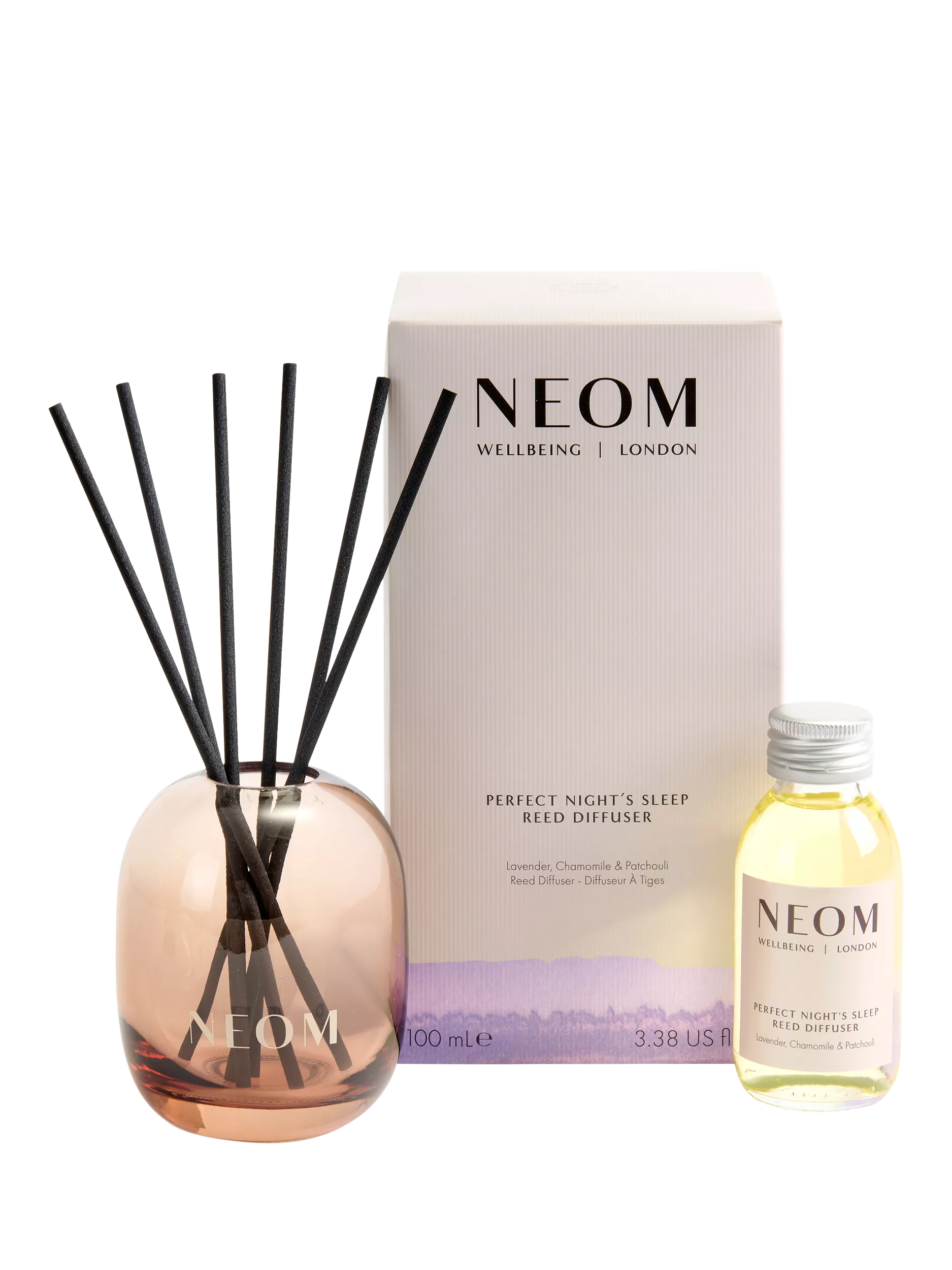 NEOM Perfect Night's Sleep reed diffuser 100ml, imported from the UK