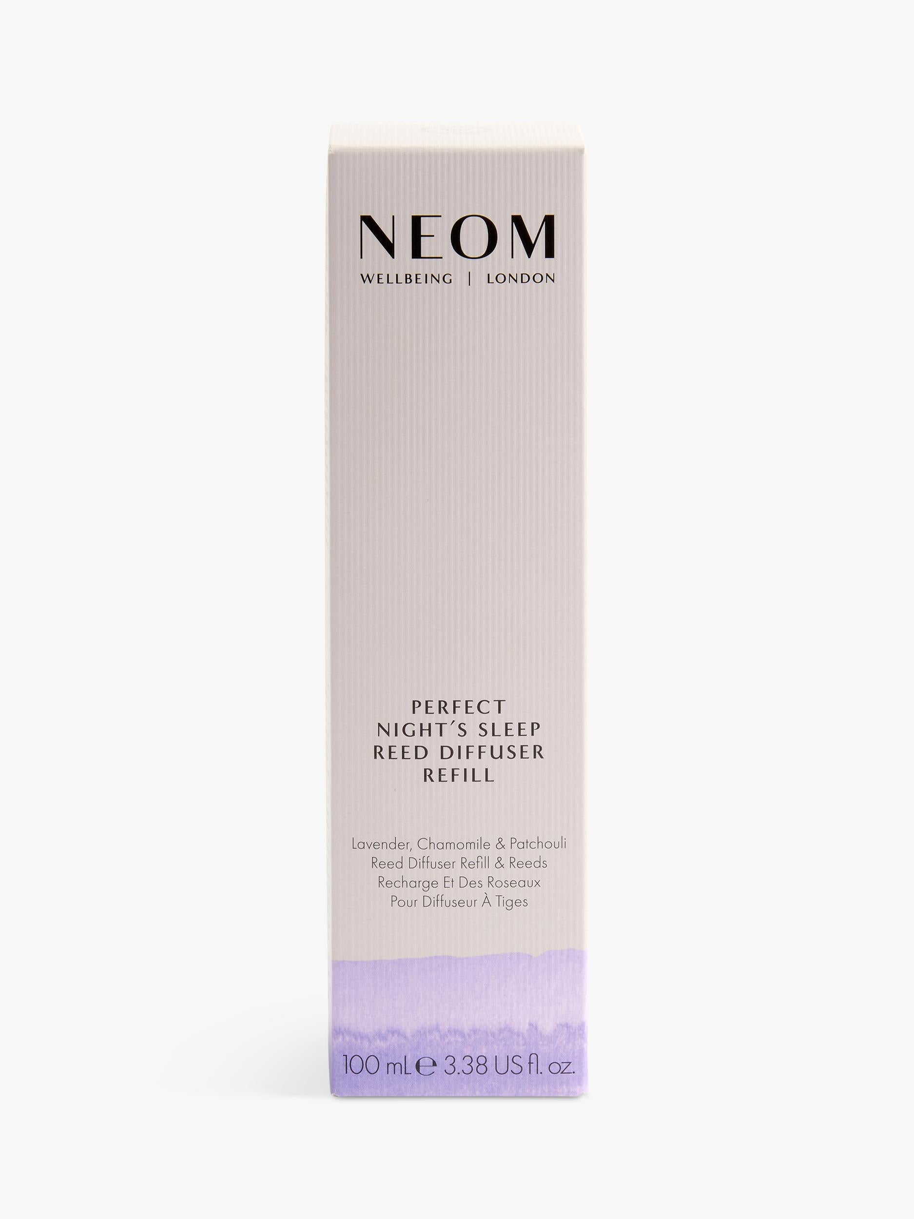 NEOM Wellbeing London reed diffuser refill Perfect Night's Sleep 100ml - British product