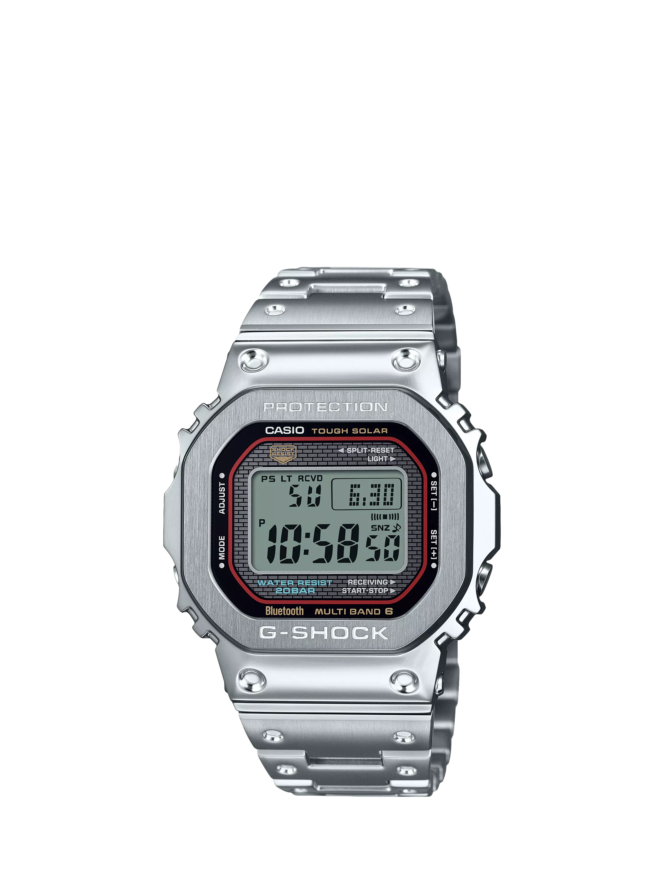 Casio G-SHOCK silver watch stainless steel bracelet - British product