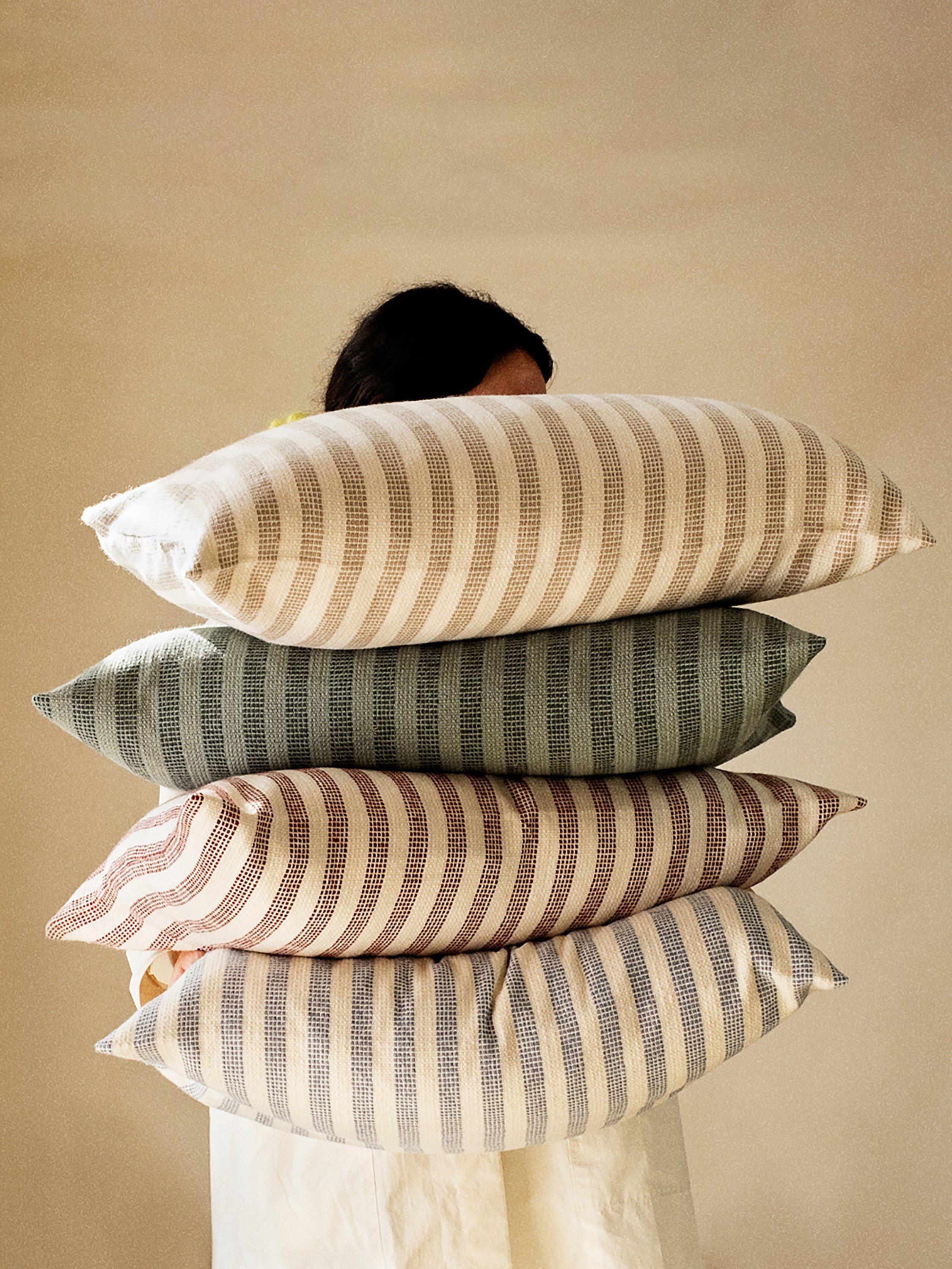 Piglet in Bed Pembroke Stripe cushion cover 40x60cm, UK version