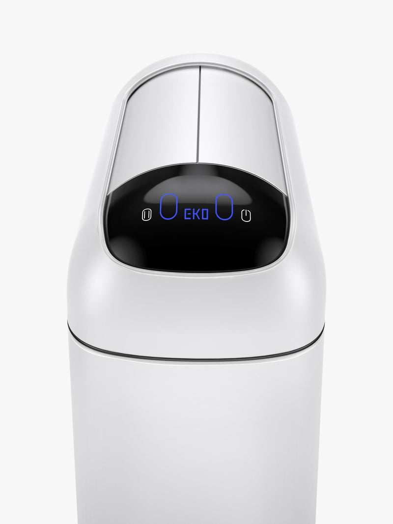 EKO sensor bin 10L white (British brand)