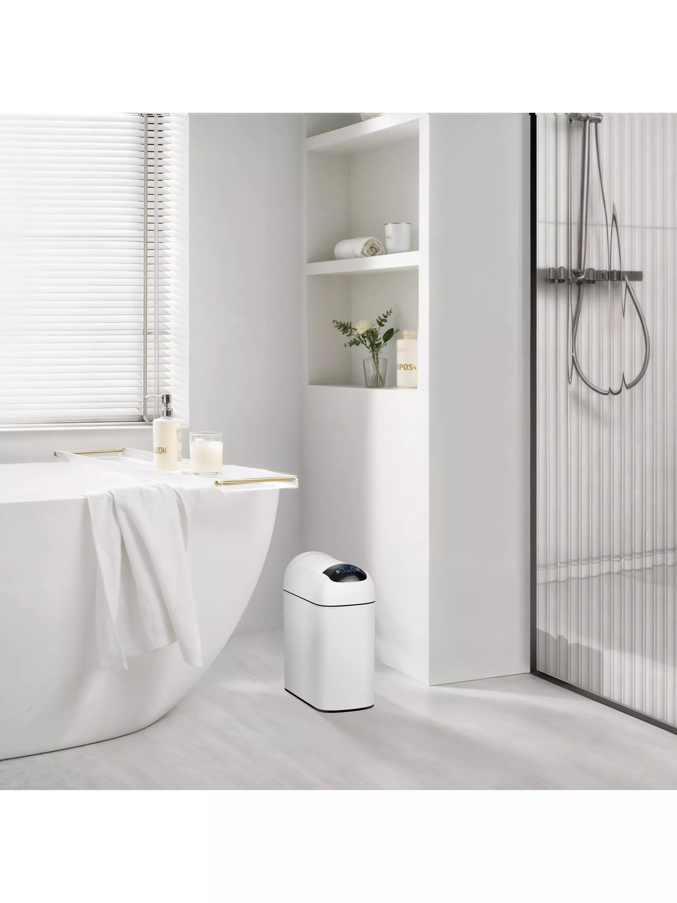 EKO sensor bin 10L white (British brand)