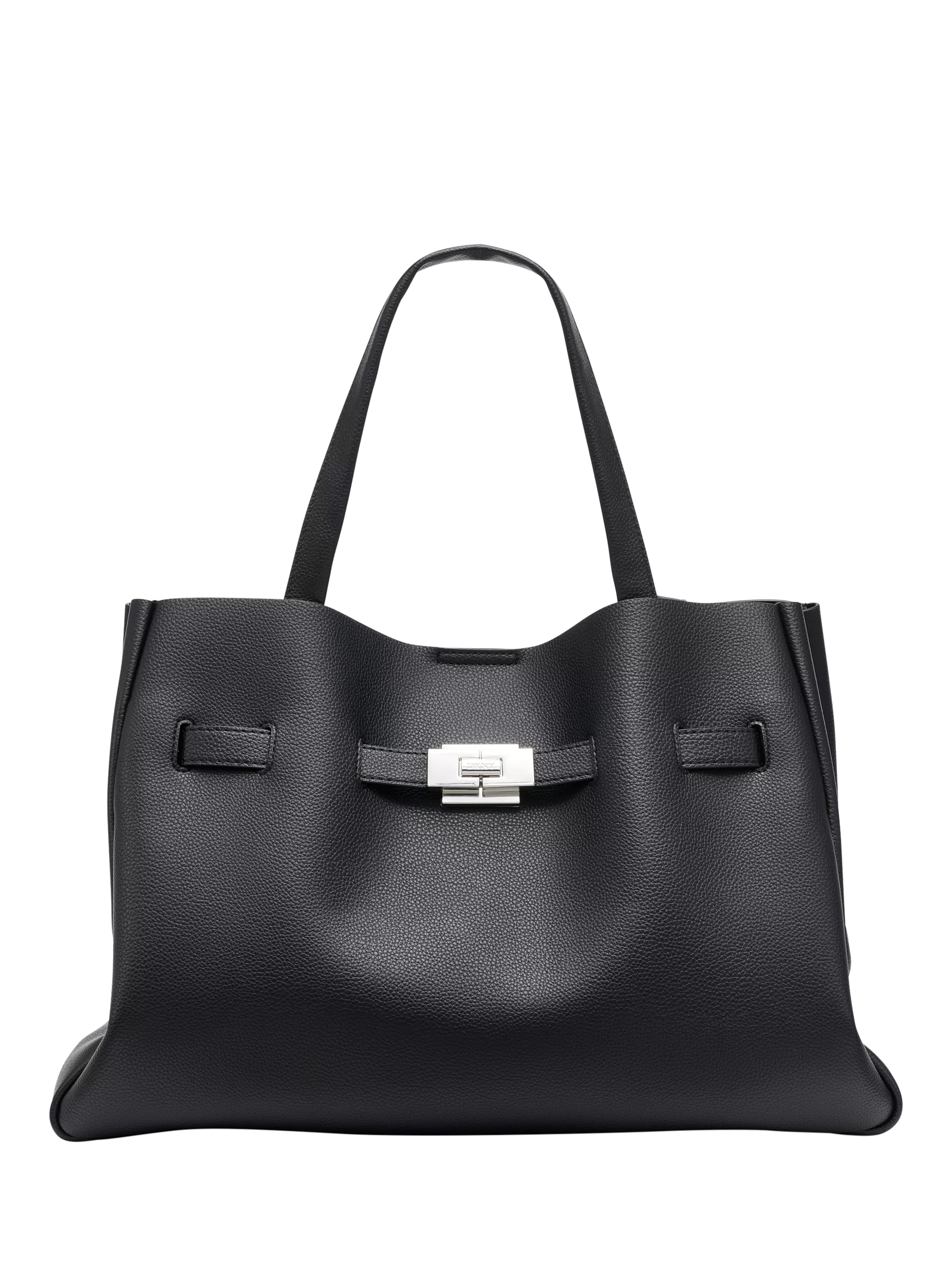 DKNY Bryar Large Satchel Bag Black, imported from the UK