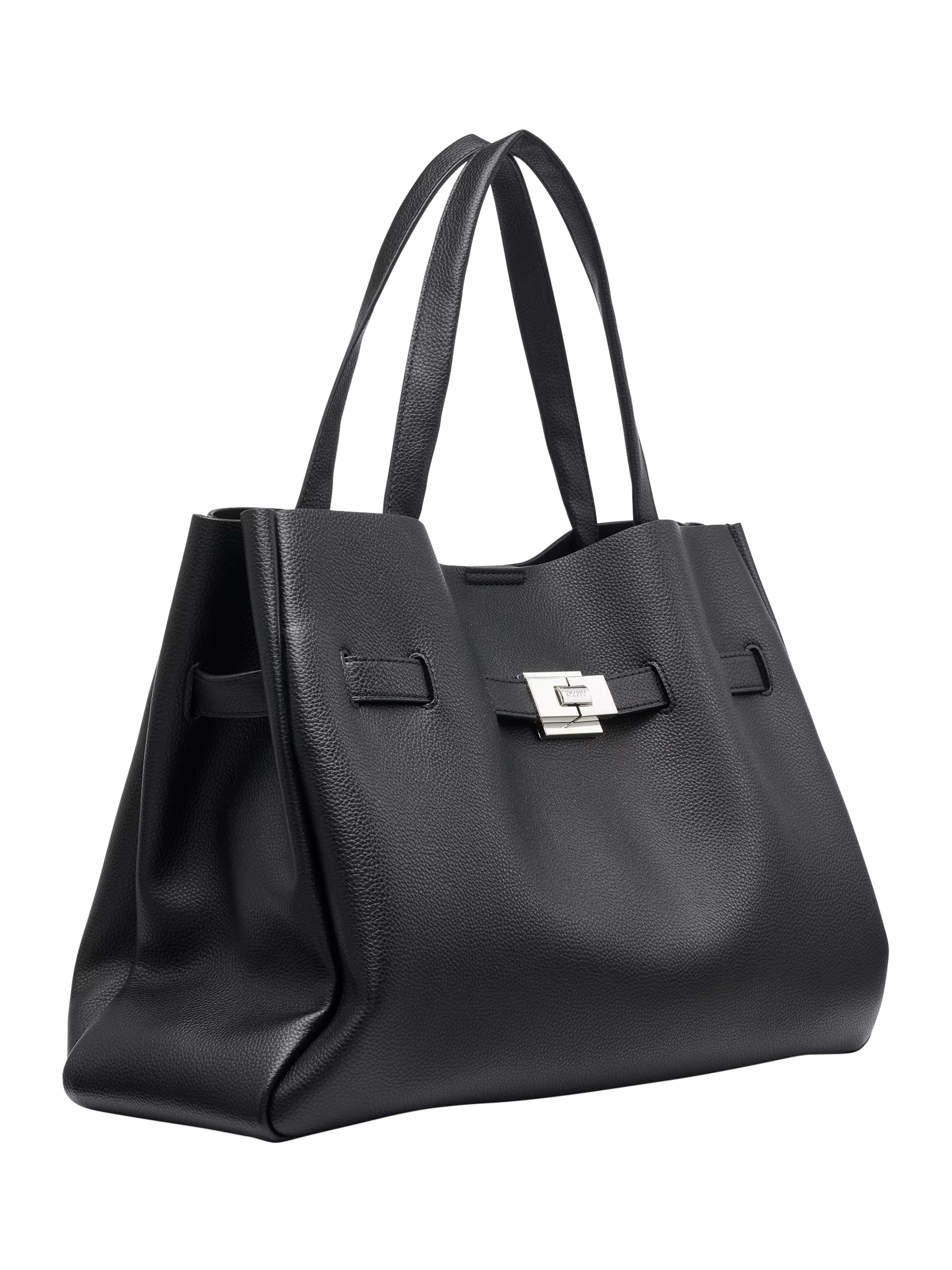 DKNY Bryar Large Satchel Bag Black, imported from the UK