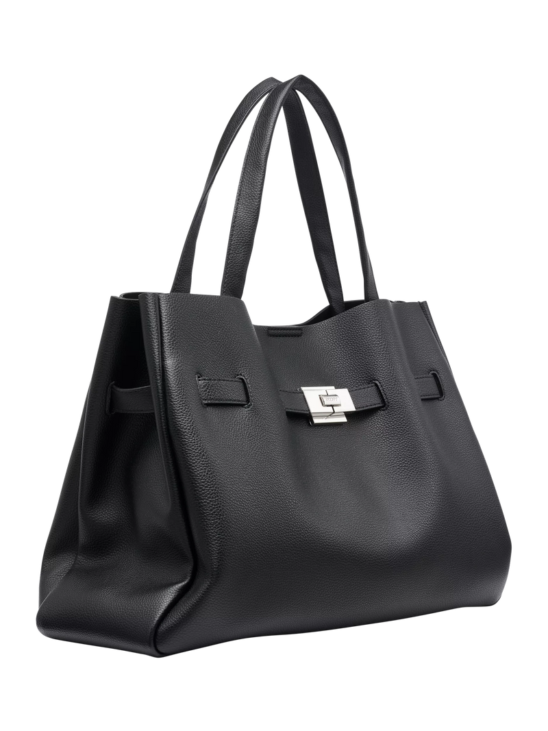 DKNY Bryar Large Satchel Bag Black, imported from the UK