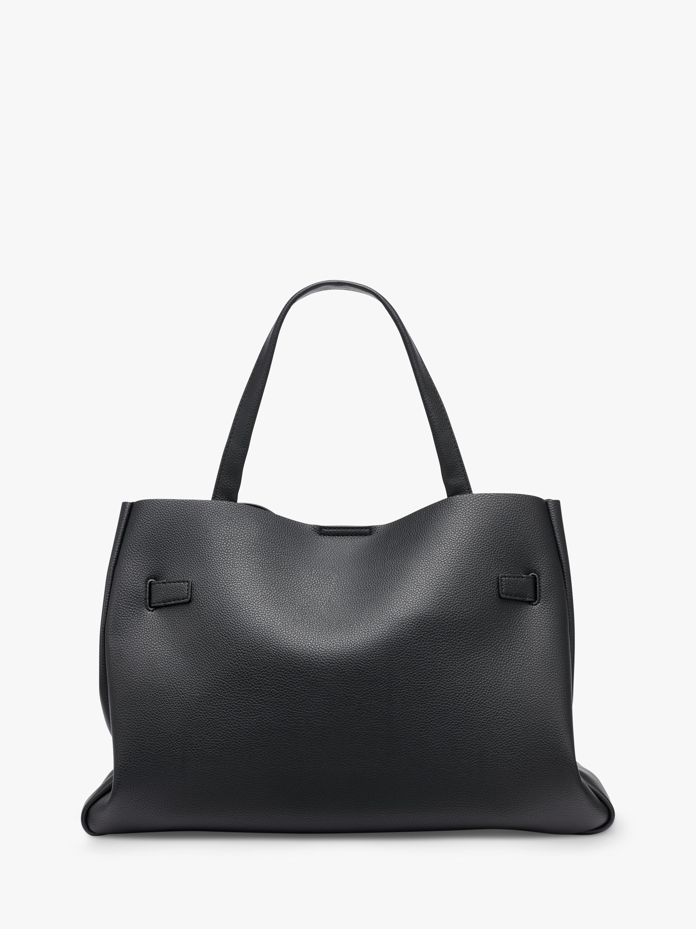 DKNY Bryar Large Satchel Bag Black, imported from the UK