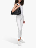DKNY Bryar Large Satchel Bag Black, imported from the UK