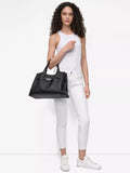 DKNY Bryar Large Satchel Bag Black, imported from the UK