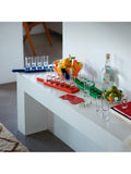 LSA International Paddle Pop ash wood board and shot glass set Tarn Blue (British brand)