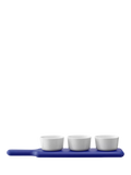 LSA International snack board and bowl set Tarn Blue (British brand)