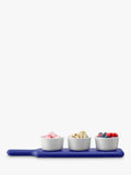 LSA International snack board and bowl set Tarn Blue (British brand)